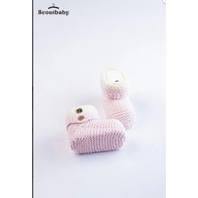 Pembe Örme Bebek Patik – Yumuşak ve Sıcak Tutacak Pamuklu Bebek Patikleri