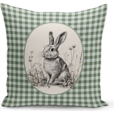 Bertille Home Ilkbahar Serisi Çift Tarafı Dijital Baskılı Kırlent Kılıfı (Spring Easter Paskalya Cushion Cover)