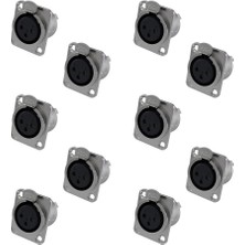 Losen LA1091 Xlr 3-Pin Dişi Soket Konnektör ( 10 Lu Paket )