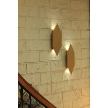 Pilli Modern Dekoratif Duvar Aydınlatması Aplik Gece Lambası 2'li Set