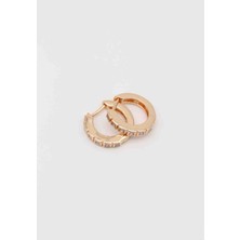 Glare Jewellery Kare Sıralı Zirkon Taş Rodyum Küpe