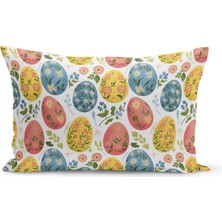 Bertille Home Ilkbahar Serisi Çift Tarafı Dijital Baskılı Kırlent Kılıfı (Spring Easter Paskalya Cushion Cover)