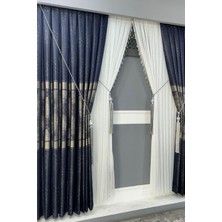 1-3 Sık Pile Pano Fon Perde, Saten Model Tek Kanat Fon Perde, Braçol Hediyeli