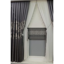 1-3 Sık Pile Pano Fon Perde, Sude Model Tek Kanat Fon Perde, Braçol Hediyeli