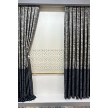 1-3 Sık Pile Pano Fon Perde, Favori Model Tek Kanat Fon Perde, Braçol Hediyeli