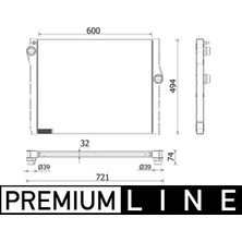 Motor Su Radyatoru Bmw M5 F10 M6 F12 F13 F06 Premıum Lıne