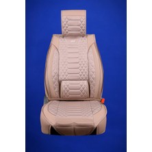 Hyundai Getz Yarı Deri Oto Koltuk Kılıfı Cepli Tam 5li Set