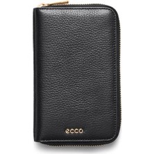 Ecco Wallet Zipped Pebbled Leather