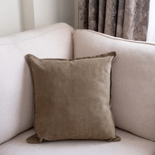 Yeşil Kadife Fitilli 50 x 50 Dekoratif Kırlent Kılıfı