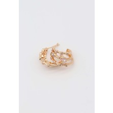 SHESRA Üçlü Halka Model Rodyum Küpe