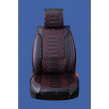 Citron C3 Air Cros Yarı Deri Oto Koltuk Kılıfı Cepli 5li Tam Set