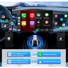 Schulzz Yeni Metal Tasarım Ultra Mini Kablosuz Ios  ve Android Uyumlu  Carplay Adaptör
