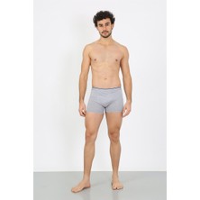 Moda Serdem Erkek Büyük Beden Pamuklu Likralı Boxer Gri 40134