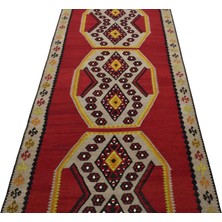 Kilim Antik El Dokuma Yün Sivas Kangal Kilimi 0073 - Yeni - Çok Renkli