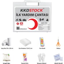 Kkdstock Mini İlk Yardım Ecza Çantası İlk Yardım Seti Deprem Çantasına Uygun Acil Müdahale Çantası