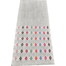 Kilim Antik El Dokuma Pamuklu Yün Toroslar Adana Yörük Kilimi 0070 - Yeni - Çok Renkli