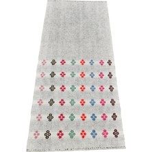 Kilim Antik El Dokuma Pamuklu Yün Toroslar Adana Yörük Kilimi 0070 - Yeni - Çok Renkli