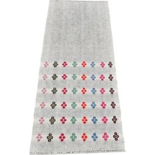 Kilim Antik El Dokuma Pamuklu Yün Toroslar Adana Yörük Kilimi 0070 - Yeni - Çok Renkli