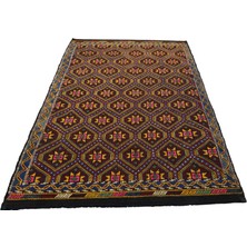 Kilim Antik El Dokuması Yün Karapınar Yörük Cecim Kilimi 0057 - Yeni - Çok Renkli