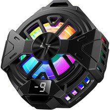 Brijo store P60 Usb'den 2in 1 Manyetik Arka-Klipsli Dijital Göstergeli Rgb Işıklı Cep Telefonu Soğutucu
