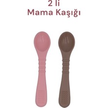 CKM Silikon 2li Diş Kaşıyıcı Bebek Mama Kaşığı