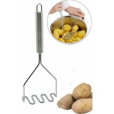 Ozcmax Inox Paslanmaz Metal Patates Ezici Püre Yapıcı 27 cm