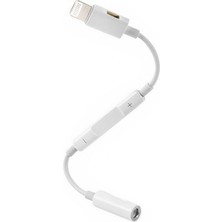 ESLIFETECH26AKSESUAR Lightnin To Headphone Apple Iphone ve Ipad Uyumlu Kulaklık Ses Audio Adaptör Jack3.5mm