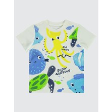 Civil Boys Erkek Çocuk Tişört 2-5 Yaş Ekru