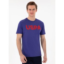 U.s. Polo Assn. Bisiklet Yaka Saks Erkek T-Shirt Geart