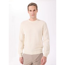 Hackett Bisiklet Yaka Slim Fit Ekru Erkek Kazak HM703237