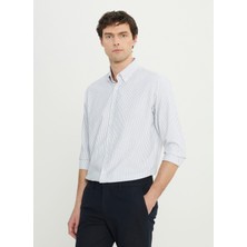 Altınyıldız Classics Comfort Fit Düğmeli Yaka Siyah Erkek Gömlek ACE020252022_SYH