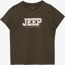 Jeep Nakışlı Haki Erkek Çocuk T-Shirt J5SB-TST7742