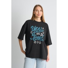 Alexandergardı Dokulu Baskı Kadın T-Shirt