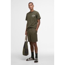 Barbour Cotton Linen Relaxed Şort SG31 Light Sage
