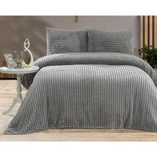 Tekstilci Çift Kişilik Tavşan Tüyü Yatak Örtüsü 220 x 240 yastıklı