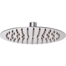 Fause Tepe Duş Başlığı Oval Slim 304 Metal Ø20 cm KTD105