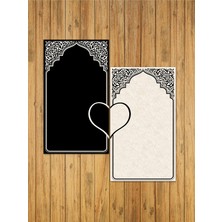 Dekoratif Dijital Baskılı Kaymaz Taban Seccade Namazlık 70X120