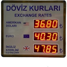 Sanec Dijital Döviz Tabelası (Kasa Ölçüsü: 40 x 40  cm )