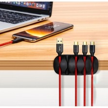 Ozcmax 3 Adet 5 Kanallı Kablo Kanalı Tutucu Düzenleyici Sabitleyici