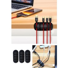 Ozcmax 3 Adet 5 Kanallı Kablo Kanalı Tutucu Düzenleyici Sabitleyici