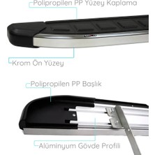 Ehiltek Vw Transporter T5 Yan Basamak Seti - Krom, Kısa Şase, Proside | (2003-2023)