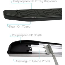 Ehiltek Hyundai Santa Fe Yan Basamak Seti - Siyah, Blackline | (2013-2018)
