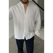 Livio Ferri Tap Erkek Oversize Pamuk Gömlek