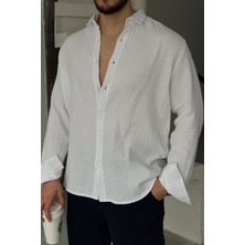 Livio Ferri Tap Erkek Oversize Pamuk Gömlek