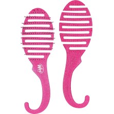 Wet Brush Shower Detangler Simli Saç Fırçası Pembe