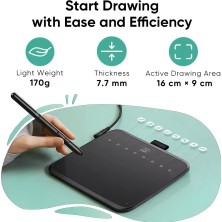 Xp-Pen Deco 640 Grafik Tablet 16K 8 Tuş 60° Eğim Osu Android/windows/mac