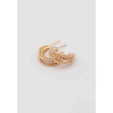 SHESRA Vip Üçlü Dönel Model Halka Küpe