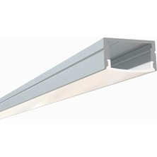 Sıva Üstü Alüminyum LED Profil 1mt. Aydınlatma Dekoratif Şerit Kanalı Armatür Linear Işık Kare Kasa