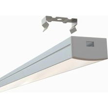 Sıva Üstü Alüminyum LED Profil 1mt. Aydınlatma Dekoratif Şerit Kanalı Armatür Linear Işık Kare Kasa