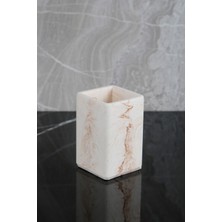 Mermer Desenli Beton Diş Fırçalık